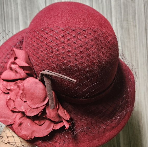 Betmar Style WPL 5923 100% Wool  Late 1950s early 1960s Cherry Red - Picture 5 of 16